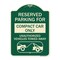 Signmission Reserved Parking for Compact Car Unauthorized Vehicles Towed Away Alum Sign, 24" x 18", G-1824-23122 A-DES-G-1824-23122 - alternate 1